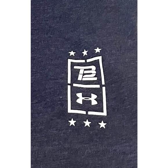UNDER ARMOUR TEK GEAR LOOSE SHORT SLV T-SHIRT, WOMENS, M, BLUE/WHITE, VICTORY - Picture 8 of 12